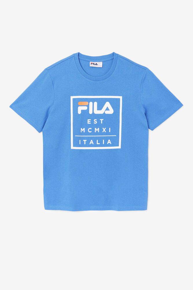 Fila T-Shirt Herre Blå Tenez OHC-297140